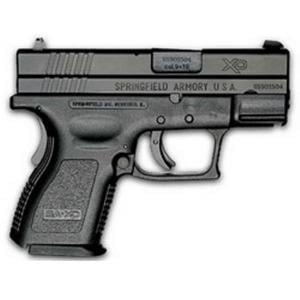 Springfield XD Sub Compact Essentials Package 9mm 3" barrel 10/16 Rnds - $415.94