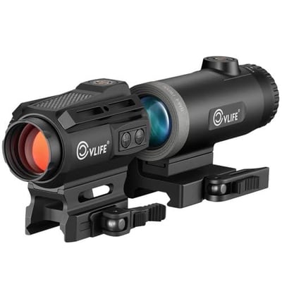 38% off CVLIFE BearPower Solar Multi Reticle Red Dot and 5X Magnifier Combo,3.14" Eye Relief Compact Magnifier,25mm Large Lens Motion Awake Optic and Quick Release Mount,Absolute Co-Witness with Flip to Side w/code OACXN5G6 + FREE Shipping