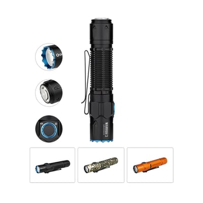 Olight USA Warrior 3 Tactical Flashlight Black / Desert Camouflage / Orange - $107.95 / $116.95 w/code "GUNDEALS" (Free S/H over $49)