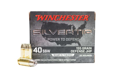 Winchester Silvertip 40 S&W 155 Grain Hollow Point Handgun Ammo 200 Round Case - $129.95 