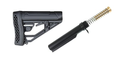 Adaptive Tactical AR-15 EX Performance Adjustable Stock & Omega Mfg. Mil-Spec Buffer Tube Kit Combo - $34.99