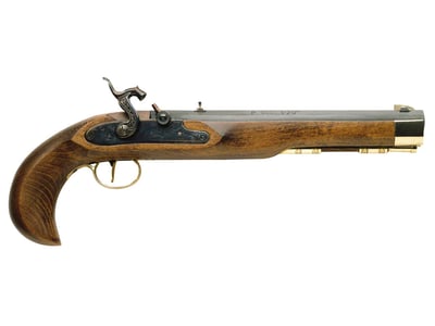 Traditions Kentucky Muzzleloading Pistol 50 Caliber Percussion 10" Blued Barrel Select Hardwood Stock - $254 + Free Cleaning Product