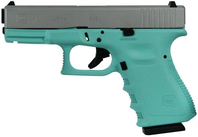Glock G19 9mm 4" barrel 15 Rnds Tiffany Blue - $519.99 