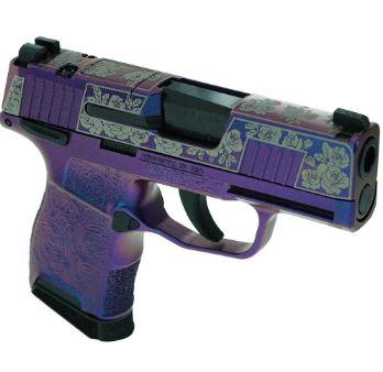 Sig Sauer “Gun & Roses-Mongoose Purple” P365 Optic Ready Handgun 9mm Luger 10rd Magazines(2) 3.1″ Barrel X-RAY 3 Sights - $695 