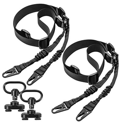Gogoku 2-Pack Sling with Metal Hook Adjustable Length 1.25” & 2-Pack Sling Swivel with Adapter for M-Rail - $6.99 with code "507CTC7A" (Free S/H over $25)