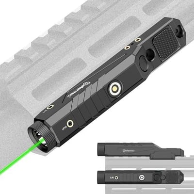 DEFENTAC 1600 Lumens Green Laser Light Combo Compatible with M-Lok/Picatinny for Rifle, Weapon Light with with Momentary Strobe, Rechargeable - $35.99 + FREE Shipping