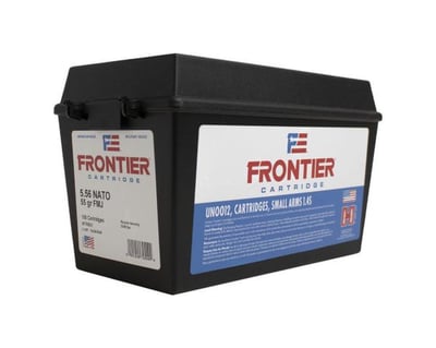 HORNADY 5.56mm NATO 55 gr FMJ Frontier 600 Rounds in Ammo Can - $249 (Free S/H)