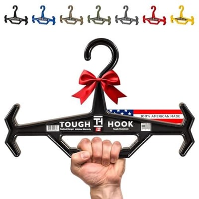 Tough Hook Heavy Duty Hanger, USA Made, Anti-Slip, 200 lb Capacity, Ideal for Tactical Gear, Body Armor, Scuba, Fitness Vests - $18.36 (coupon price) + FREE Shipping