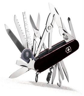 Victorinox Swiss Army SwissChamp Pocket Knife Black - $56.03 + Free Shipping