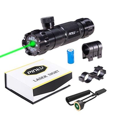 Pinty Hunting Rifle Green Laser Sight Dot Scope 5mw Adjustable with Mounts - $15.99 with code WXWW9Y4T (Free S/H over $25)