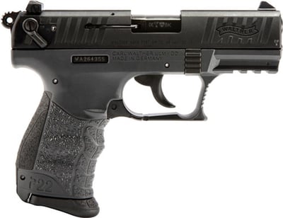 Walther Arms P22 Q 22 LR 3.42" 10+1 Tungsten Gray Black Interchangeable Backstrap Grip - $247.79 (add to cart price)