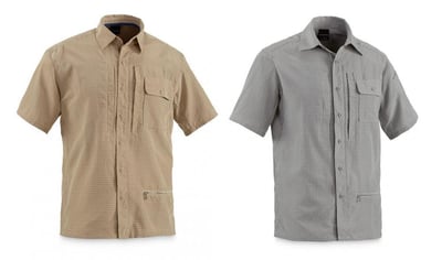 Propper Men's Covert Button-Up Shirt, Khaki/Gray (S) - $5.79 (Buyer’s Club price shown - all club orders over $49 ship FREE)