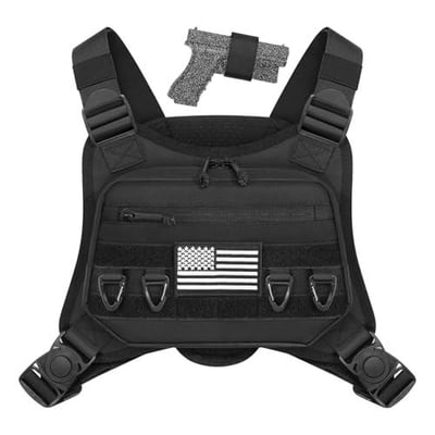 50% off CVLIFE Chest Pack for Men with Quick Release System Molle Chest Bag Breathable and Adjustable Running Chest Pack for Running, Workouts, Cycling（Black） w/code 5GXVVYDI - $11.99 + FREE Shipping