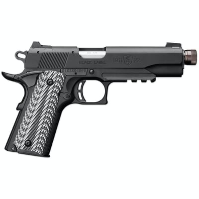 Browning 1911-22 Black Label Suppressor Ready Full Size 22LR Pistol, 85% Scale Of Original 1911 - $599.98 