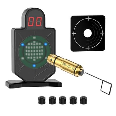 Tipfun Portable Laser Trainer Target & 9mm Laser Training Cartridge with Chamber Extractor Tool - $29.99 After Code "QJD2UE58" + 10% Prime discount + FREE Shipping