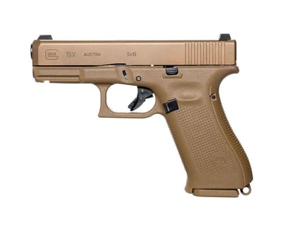 Glock 19X Gen5 9mm Pistol, Flat Dark Earth - $599.99 