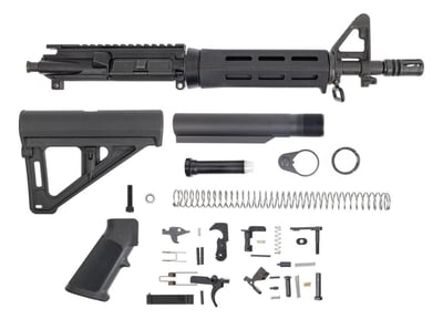 PSA 10.5" Phosphate Carbine-Length 5.56 NATO B5 MLOK BTR Pistol Kit, Black - No BCG or CH - $239.99