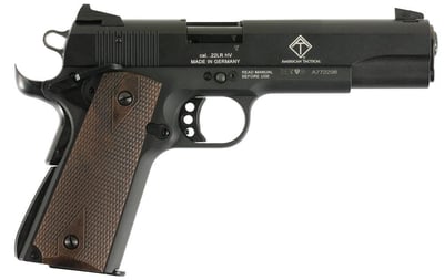 American Tactical M1911 22 LR 5" Threaded Barrel Blued Wood Grips 10Rd - $229.99 ($14.99 flat rate shipping)