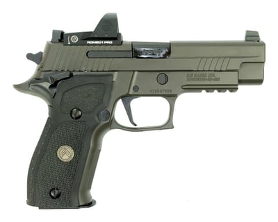 Sig Sauer P226 Full Size Legion RX 9mm 4.4" 15 Round Legion Gray Cerakote Elite Black G10 Grip Romeo1 - $1499.99