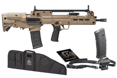 Springfield Hellion Bullpup 5.56 16″ Barrel Adjustable Stock with Cheek Riser Bravo Mod 3 Grip 30Rd FDE - $1609.98 