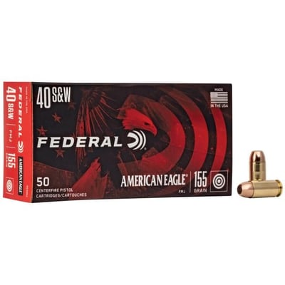 Federal American Eagle 40 S&W Ammo 155 Grain Full Metal Jacket 1000 Rounds - $299 (Free S/H)