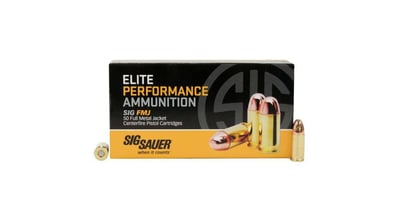 Sig Sauer Elite Ball 9mm Luger 147 grain Full Metal Jacket Brass Cased 50 rounds - $19.99 (Free S/H over $49 + Get 2% back from your order in OP Bucks)