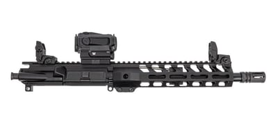 PSA 10.5" Pistol-Length 300AAC Blackout Nitride 9" Lightweight M-Lok Upper No BCG or CH, With MBUS Sight Set & Vortex Sparc - $289.99 