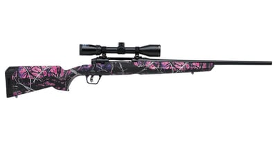 Savage AXIS II XP Compact 243 Win Bolt-Action Rifle with Muddy Girl Camo Stock and Bushnell 3-9x40mm Scope - $393.43 