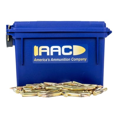 AAC 5.56 NATO 75 Grain BTHP Match 250rd With AAC Blue 30 Cal Ammo Can - $139.99