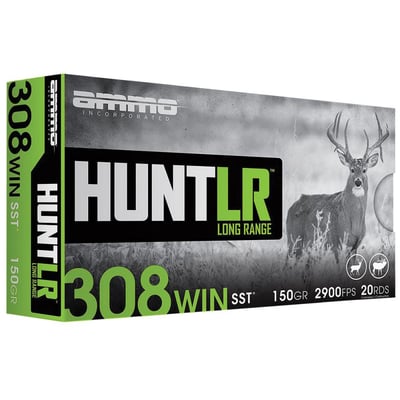 Ammo Inc Hunt Long Range .308 Win 150 gr SST 20rds Rifle Ammo - $19.99 
