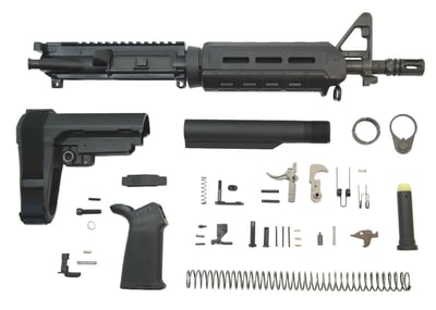 PSA 10.5" Carbine-Length 5.56 NATO 1/7 Phosphate MOE EPT SBA3 Pistol Kit - $369.99