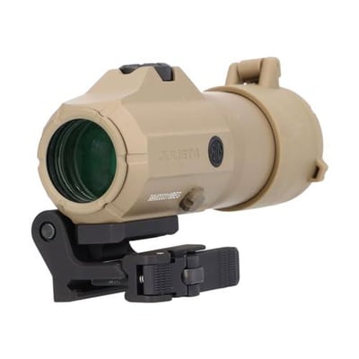 SIG SAUER JULIET4 4X Magnifier Durable Compact Waterproof Adjustable Quick Release PowerCam / M1913 Picatinny Red Dot Sight Magnifier, FDE - $349.99 + FREE Shipping