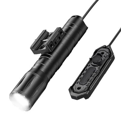 EZshoot 1800 Lumens Tactical Rifle Flashlight with Pressure Switch Picatinny Rail with Strobe Mode - $27.73 w/code "23G2OL53" + FREE Shipping