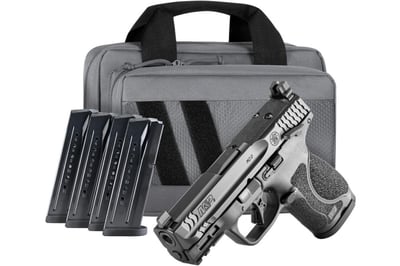 Smith & Wesson M&P9 M2.0 Compact 9mm 4" 15rd Optic Ready Pistol w/ 5 Magazines & Savior Pistol Case - $519.99 (Free S/H on Firearms)