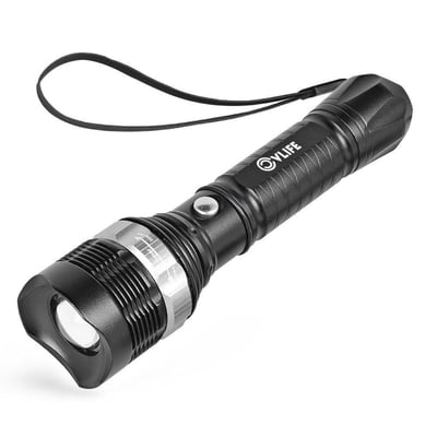  800 Lumen LED Flashlight Rechargeable 5 Mode Torch with 2 Chargers - $9.79 (Free S/H over $25)