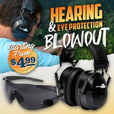 Hearing & Eye Protection BLOWOUT! - from $0.37 (Free S/H over $25)