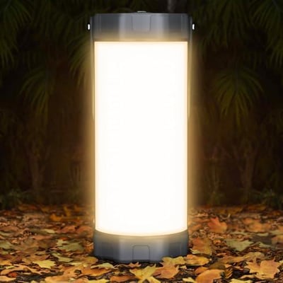 Glocusent Camping Lantern Rechargeable, Up to 80Hrs, 5000mAh 106 LED Lantern with 5 Brightness 3 Modes & SOS, IP68 Waterproof, Max 1200LM, Camping Light for Power Outages Hiking Emergency Hurricane - $19.98 + FREE Shipping