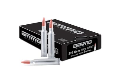 Ammo Inc. .223 Rem 55gr Barnes HP Nickel Rifle Ammo - 20 round box - $12.95 