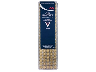 CCI CB .22 Short LRN 29 Grain 100 Rounds - $8.83 (Buyer’s Club price shown - all club orders over $49 ship FREE)