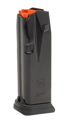 Glock 9mm 15rd Magazine fits 43x/48, Black Polymer - $29.99 