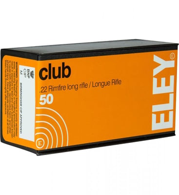 Eley .22 LR Club Rifle 40 Grain Round Nose 50 Rnd - $14.99 (Free S/H over $49 + Get 2% back from your order in OP Bucks)