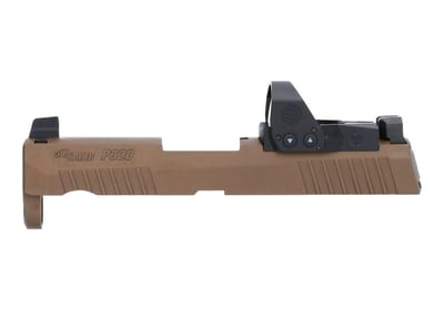 P320 X Sub-Compact 9mm 3.6" Slide Assembly, ROMEO1PRO, Coyote Brown - $349.99 