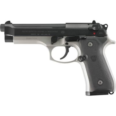 Beretta 92FS Two-Tone - SPEC0587A 4.9" barrel Black Slide / Inox Frame 9mm - $589 shipped