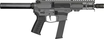 CMMG 40AB60FTNG Banshee MKGS 40 S&W 22+1 8" Black Nitride Medium Taper Threaded Barrel, EML 7" M-LOK Handguards, Tungsten Cerakote Aluminum Picatinny Rail Receiver, Tungsten Pistol Tube, CMMG Zeroed Grips - $1397.94
