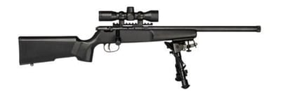 Savage Rascal Target XP 22LR 16.125" Barrel w/Scope and Bipod Wood Stock - $289.99 (Free S/H on Firearms)