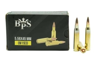 BPS 5.56X45mm 55gr M193 Brass Centerfire Rifle Ammunition 1020-Round Case - $399.99 + Free Shipping 