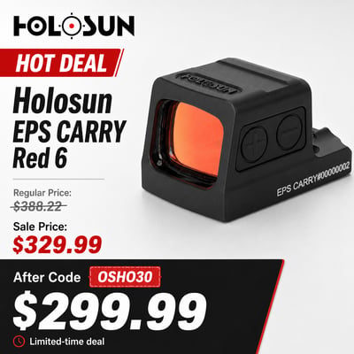 Holosun EPS CARRY Red 6 - $299.99(CODE:OSHO30)