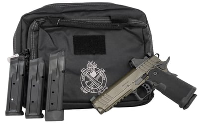Springfield Prodigy Double Stack 1911 Bundle 5" 9mm (3)17rd/ (1)20rd Pistol, ODG/Black w/ Viridian RFX11 Green Dot Optic and Bag - PH9119AOSBG-PAC - $1199.99