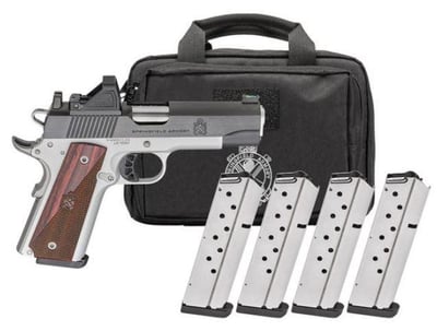Springfield Armory Ronin 1911 Gear Pac Blued / Stainless 9mm 4.25" Barrel 9-Rounds w/ Viridian RFX11, 4 Mags - $799.99 (Grab a Quote)