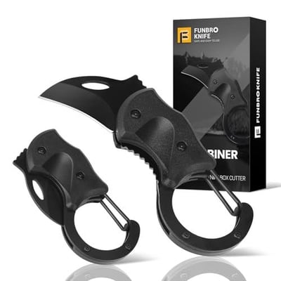 FUNBRO Small Pocket Knife Keychain Box Cutter 1.34" Blade Folding - $7.99 + FREE Shipping